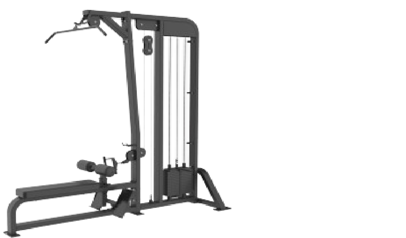 Bodystrong HB-12A12 Commercial Lat Pulldown & Low Row Dual Machine – 220kg Heavy-Duty Steel Frame | Professional Back & Upper Body Strength Station