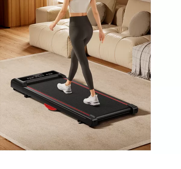 HomCom A90-X512 Walking Pad Slim Under-Desk Armless Treadmill with Remote Control & Quiet 400W Motor