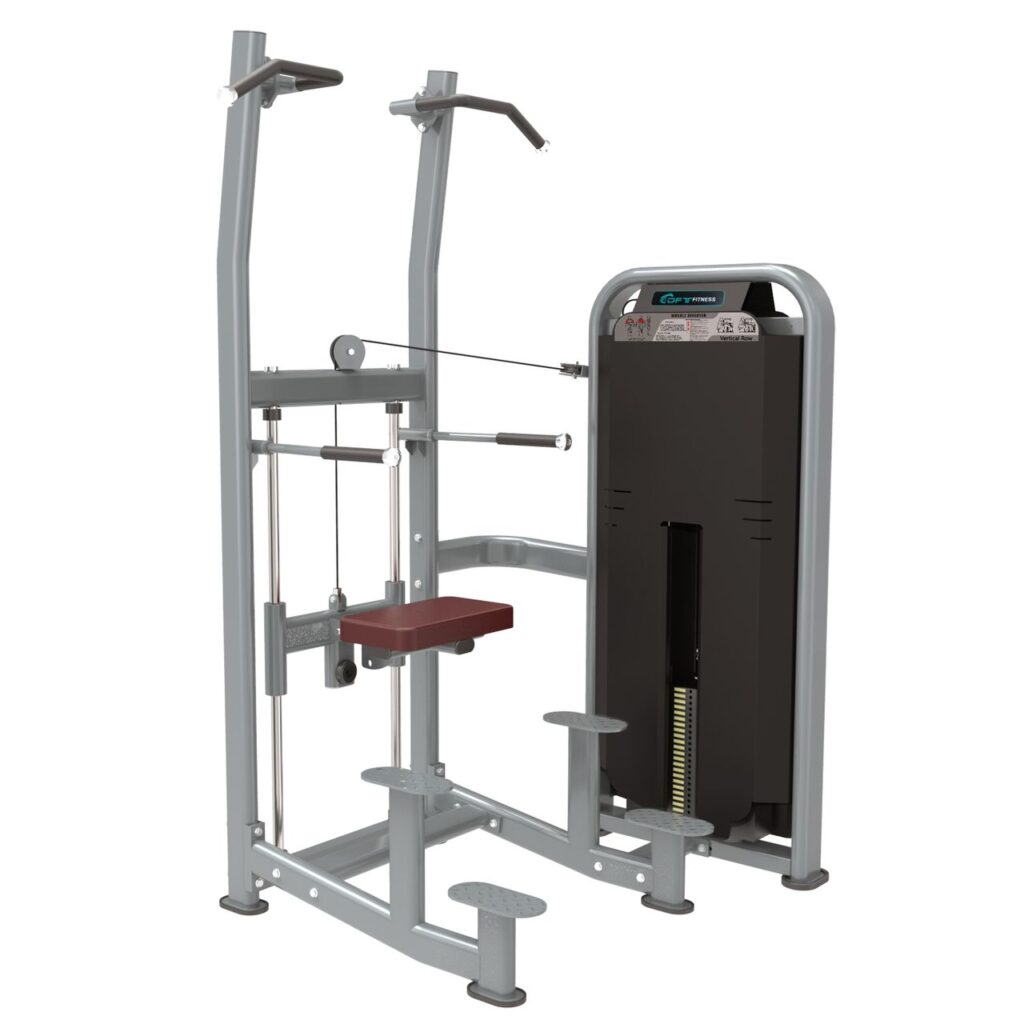 TechnoFitness DFT-1609 Weight Assisted Chin-Up & Dip Station – 100kg Steel Stack | Professional 3mm Precision Steel Upper Body Trainer