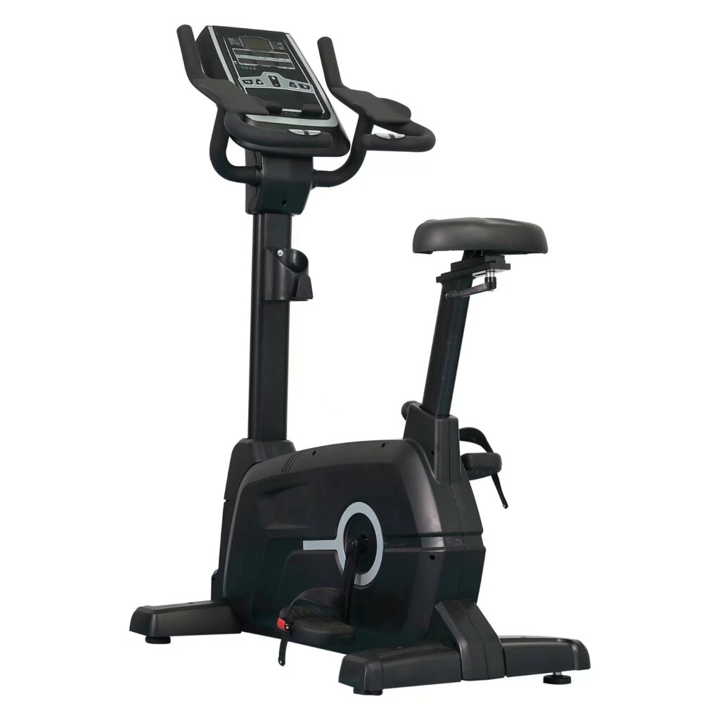 TechnoFitness DFT-F1 Commercial Self-Generating Upright Bike – 16-Level EMS Resistance | 150kg Capacity Professional Exercise Bike