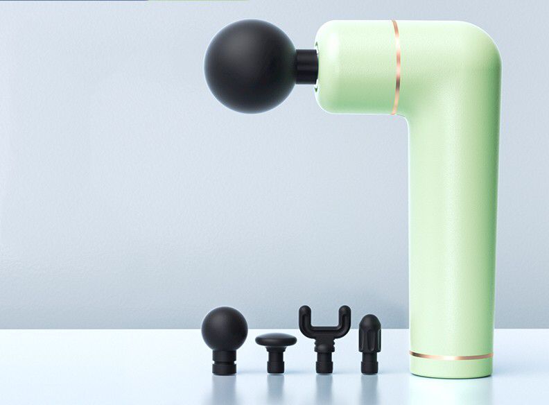 TechnoFitness PB06 Professional Percussion Massage Gun – Deep Tissue Muscle Recovery Tool Portable Handheld Massager with Long Battery Life & Interchangeable Heads